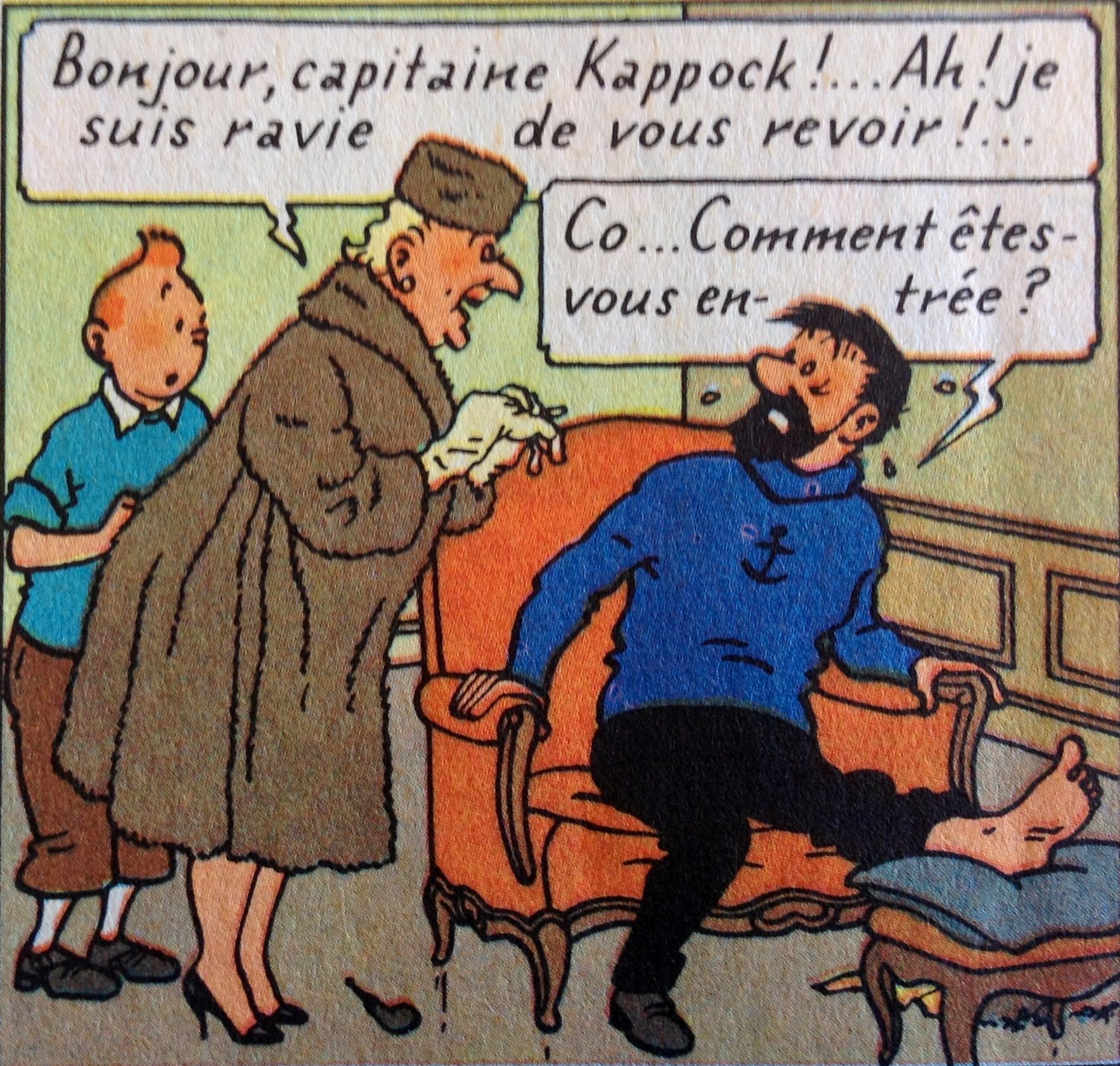 Tintin : Castafiore et capitaine Haddock