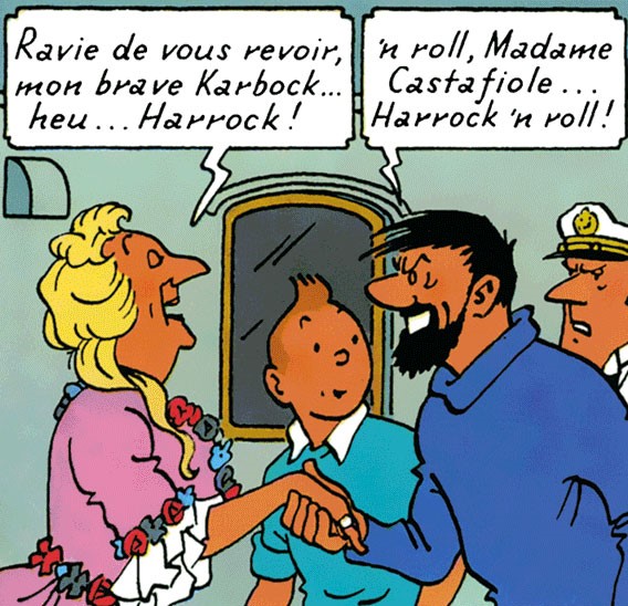 Tintin, la Castafiore et le capitaine Haddock