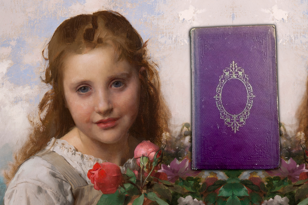 Leon Jean Bazile Perrault - la petite fille au bouquet de fleurs