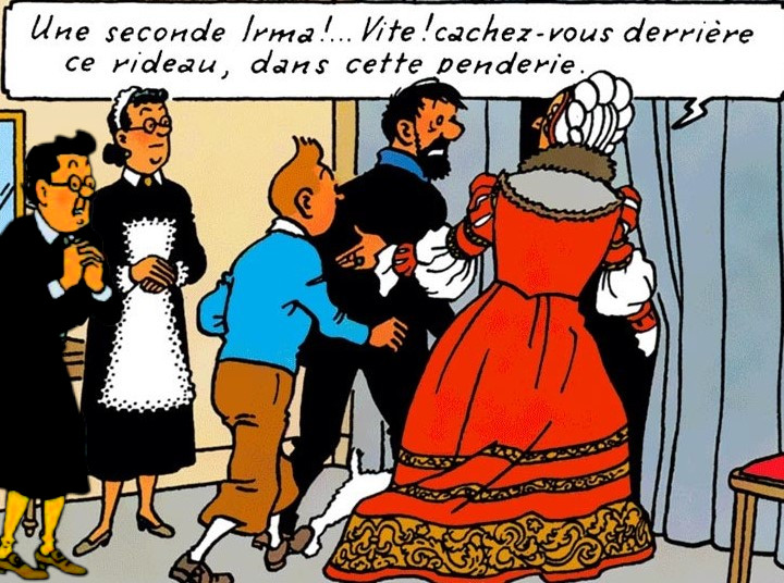 Tintin, la Castafiore et le capitaine Haddock